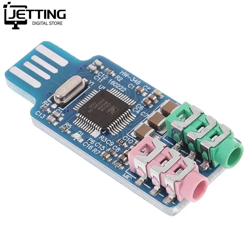 CM108 USB 드라이브 프리 USB 사운드 카드, 노트북 컴퓨터 외장 사운드 카드 모듈