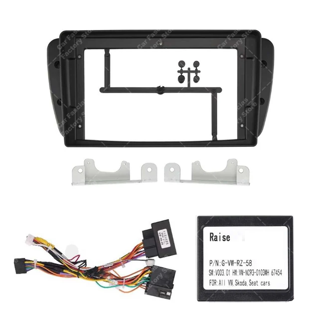 9inch Car radio Fascia Frame Adapter For Seat Ibiza 6j 2008-2015 Double din  Radio Fascia Frame Adapter CD Panel Dash Trim Bezel - AliExpress