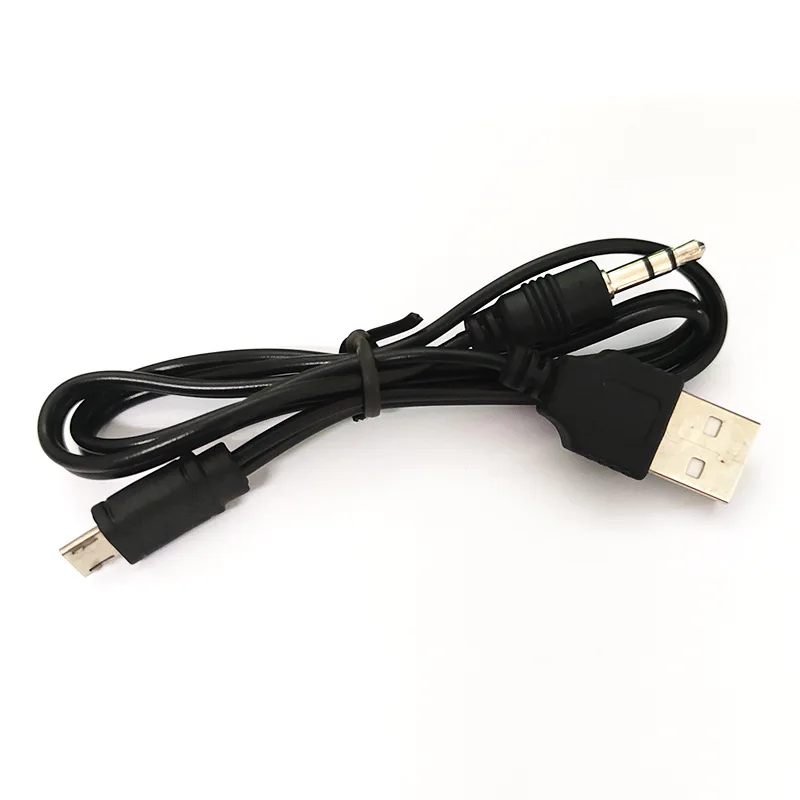 USB to 3.5mm AUX Audio Cable 3 in 1 Mini Micro USB Male Charging Cable For Speakers Android Phone Multifunctional Audio