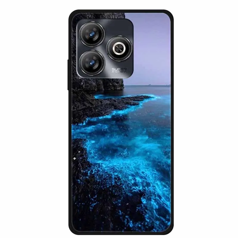 Luxury Black Silicone Soft Phone Case - Protective Back Cover Shell