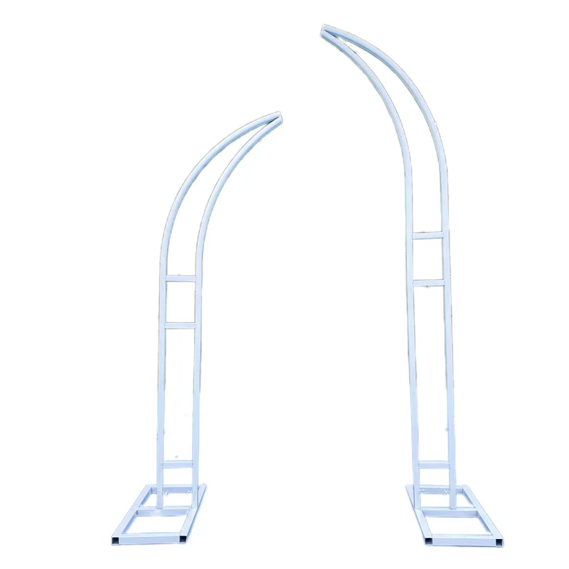 2PCS Wedding Arch Flower Stand Balloon Decoration Arch Party Background Metal Stand Outdoor Artificial Flower Door Shelf Frame