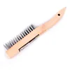 Heavy Duty Wire Brush Metal Steel Cleaning Brush Heavy Duty Wirebrush for Car Scratch Rust Removal & Welding Slag Cleaning 2