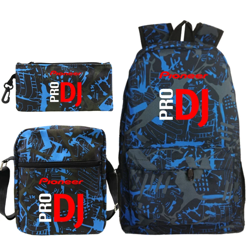 

Pioneer Pro Dj Luminous backpack 3pcs/set Backpacks School Bags for Teenager Boys Girls Bagpack Women Men Mochila Knapsacks