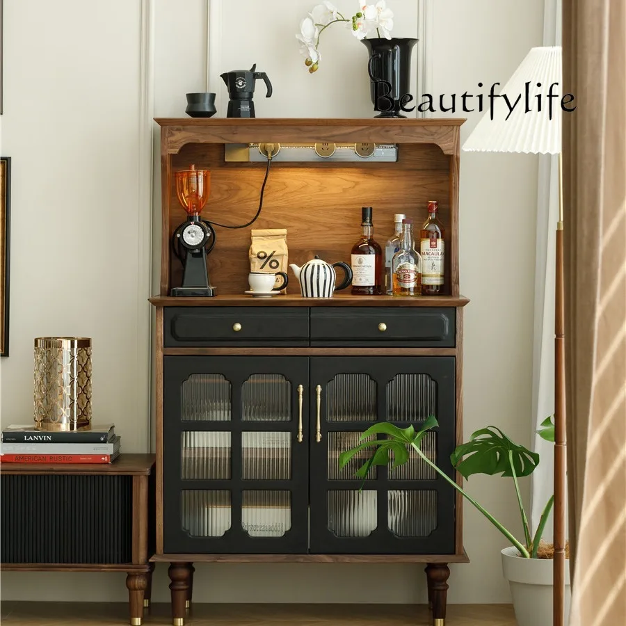 

American Retro Sideboard Cabinet Household Small Apartment Mid-Ancient Style Storage Cabinet