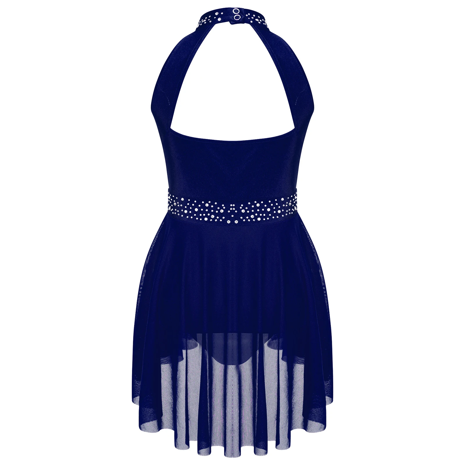 Body Da Danza Bambina Con Strass - Senza Maniche, Per Balletto E Ginnastica - Foto 6