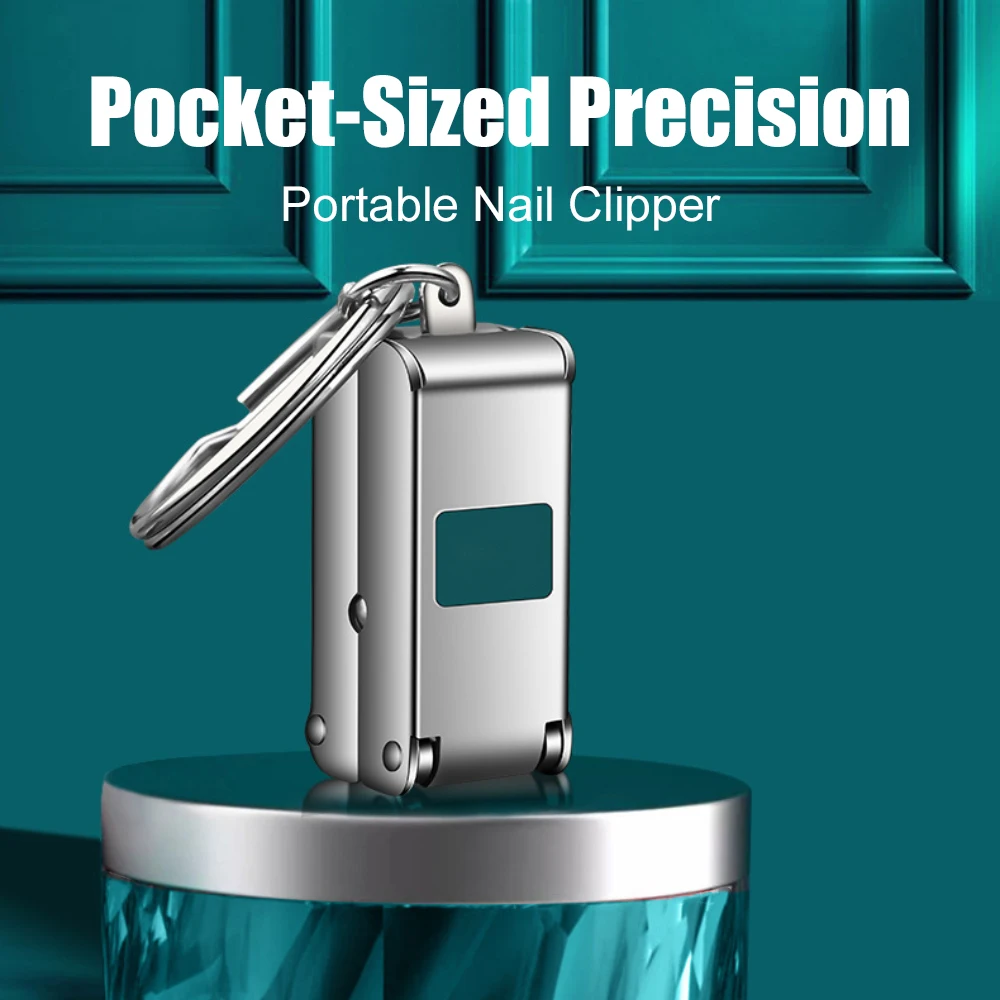 Nail Clippers Collapsible Portable Travel Fingernail Nail Scissors Cutter Stainless Steel Manicure Tools