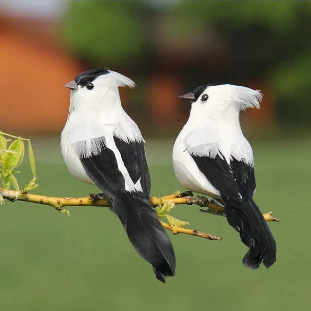 Mesterséges Magpie Forma Csaló Galamb Műanyag Madárijesztő Csalók Kártevőirtó Kertvédők Dísz Reális Lakberendezés - Image 6
