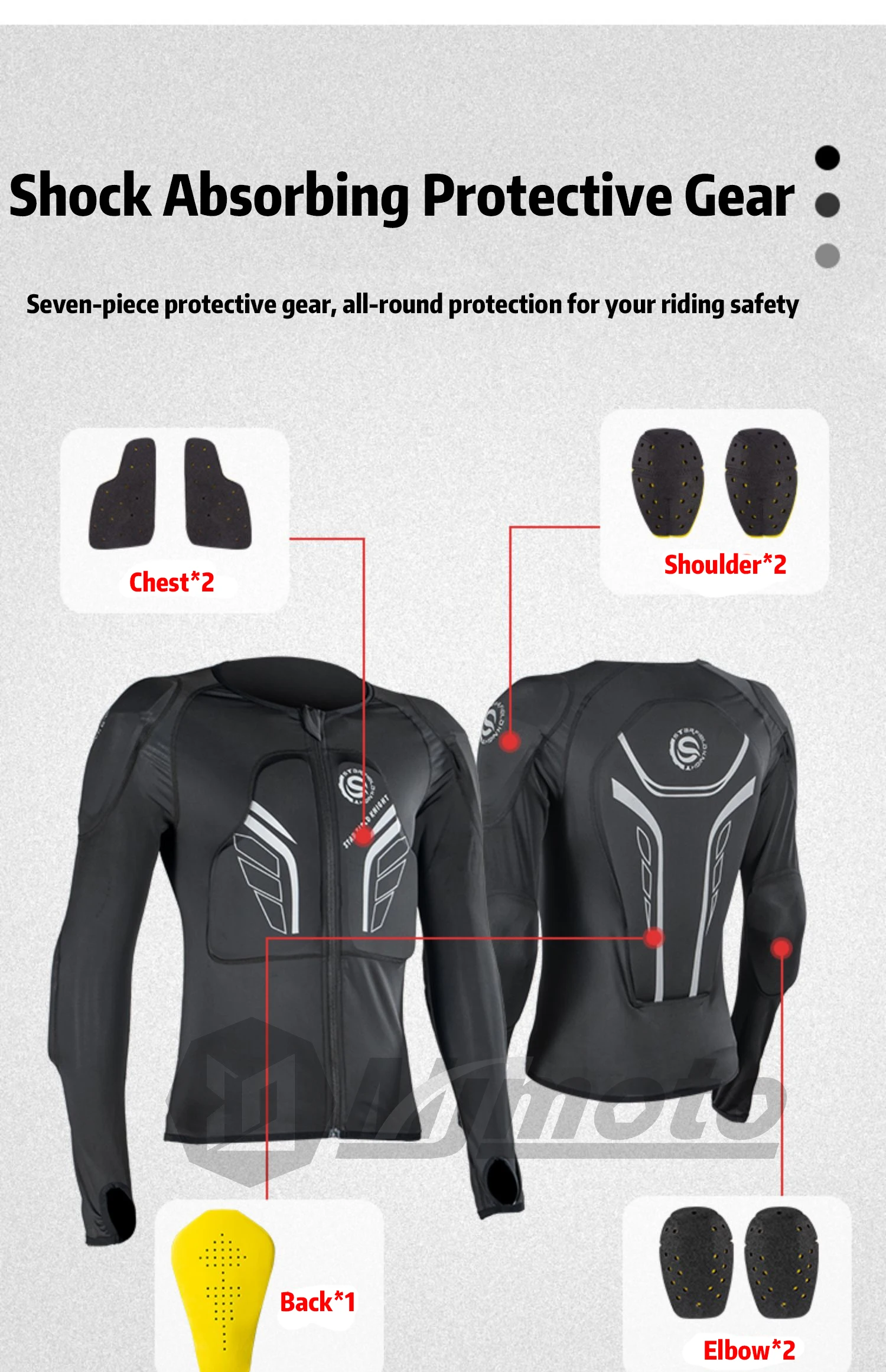 Motorcycle Armor Motorcycle Armor Jacket Full Body Protection Men Coat Motocross Summer Breathable Riding Jersey