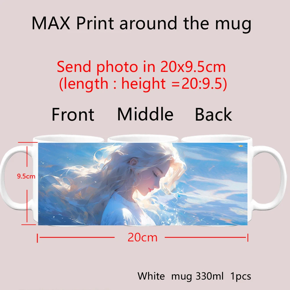 Customized Photo Mug: Personalized Name, Image & Text - Perfect Gift for Mother's Day or Weddings