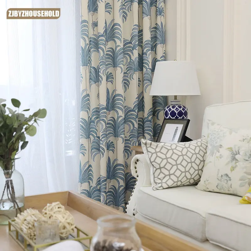 

Simple Printed Cloth Curtains for Living Room and Bedroom Modern Boutique New 2021