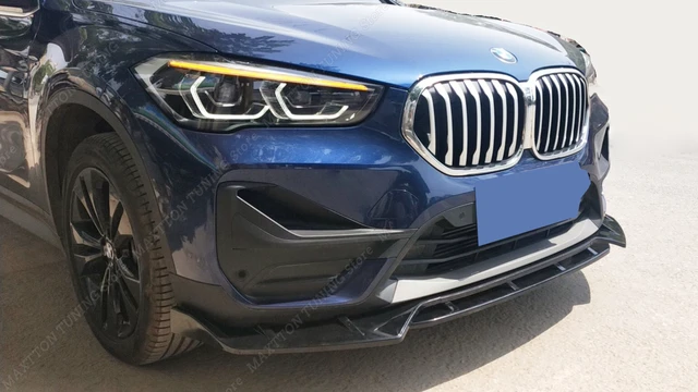 Sopracciglia Fari Per BMW X1 F48 F49 2015-2022 - Nero Lucido Adesivo Decorativo - Foto 3