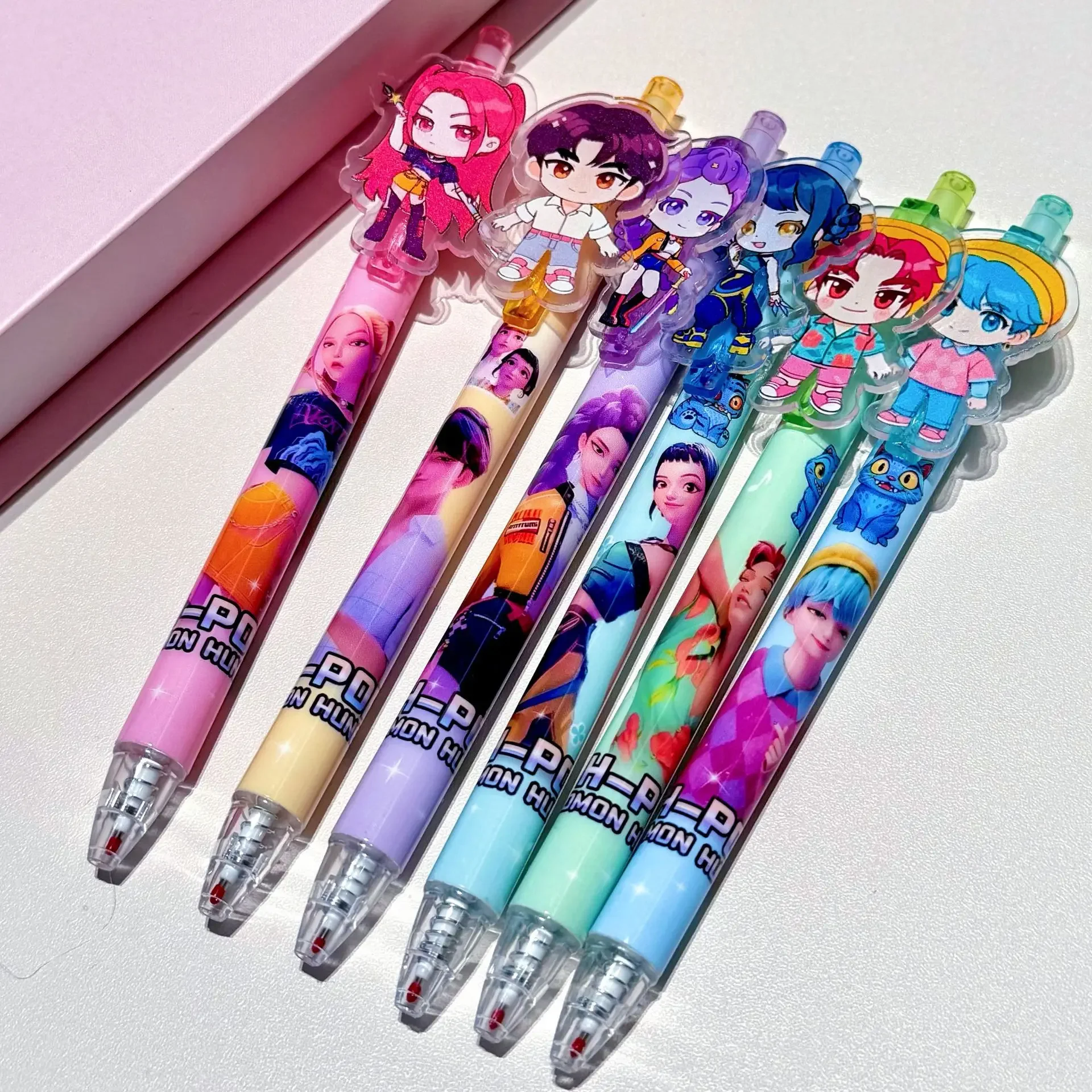 Set di 6/12/18 Penne Gel Anime Hunter Rumi Mira Zoey Saja - immagine 3