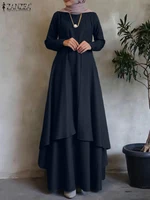 Autumn Fashion Muslim Dress Women Long Sleeve Abaya 6