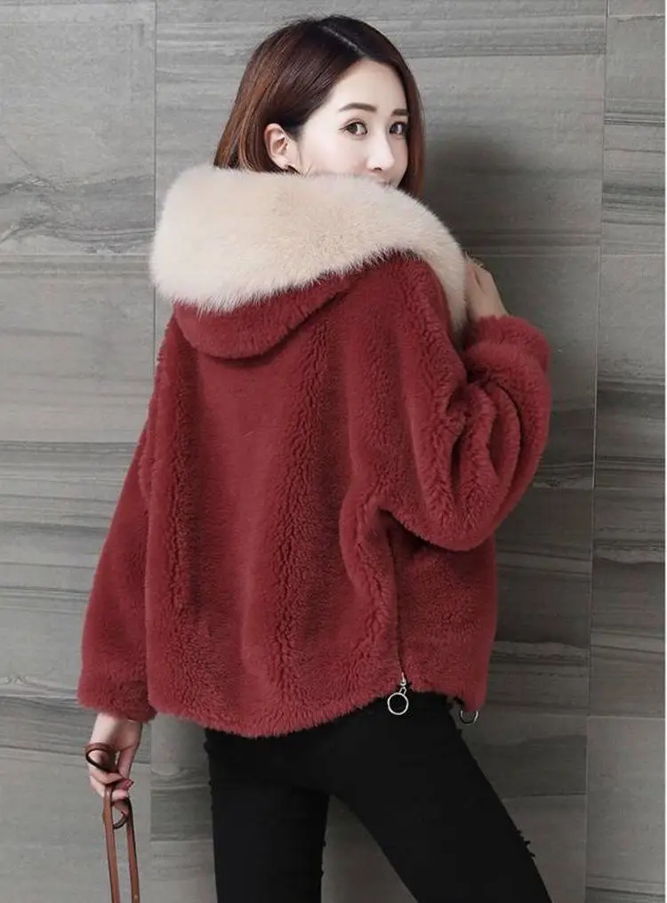 Women Faux Fur Coat Imitation Fox Plush Jacket 2021 Winter Fashion Casual Jacket Women Short Women's Clothing Winter Coat
