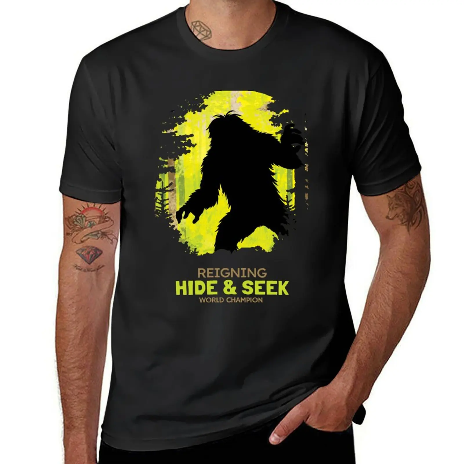 Фото Футболка Reigning Hide & Seek чемпиона мира, быстросохнущая кавайная одежда, мужские футболки с фруктами из ткацкого станка №1