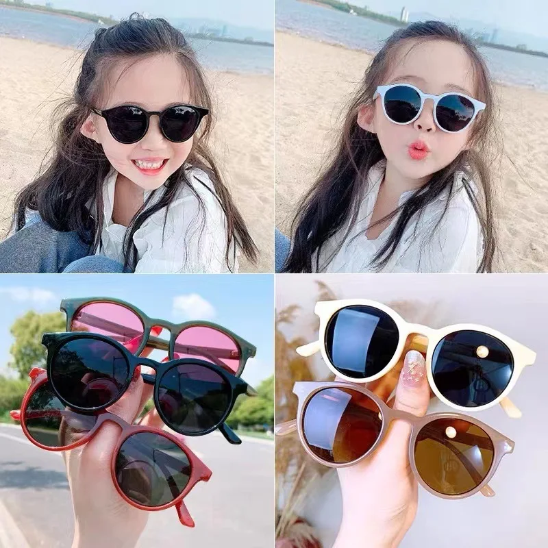 Original Round Sustainable Sunglasses | BIO-Based Bendable Polarized | Child | 3-8 Y | Sunset Meadow