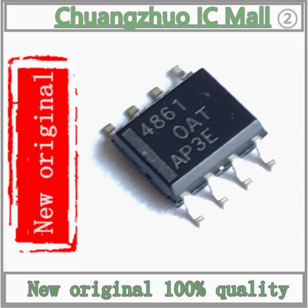 

10 шт./партия, новые оригинальные аудиоусилители TPA4861DR TPA4861 4861 1.1Wx1 @ 8Ω Class AB SOP-8