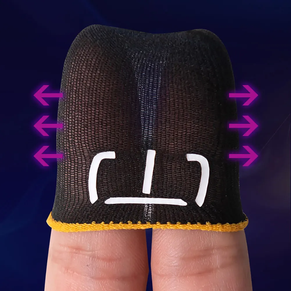 1Pair Finger Glove Fingertips Cot Anti-slip Gaming Touchscreen Finger Cover Thumb Finger Sleeves  for PUBG Mobile Game