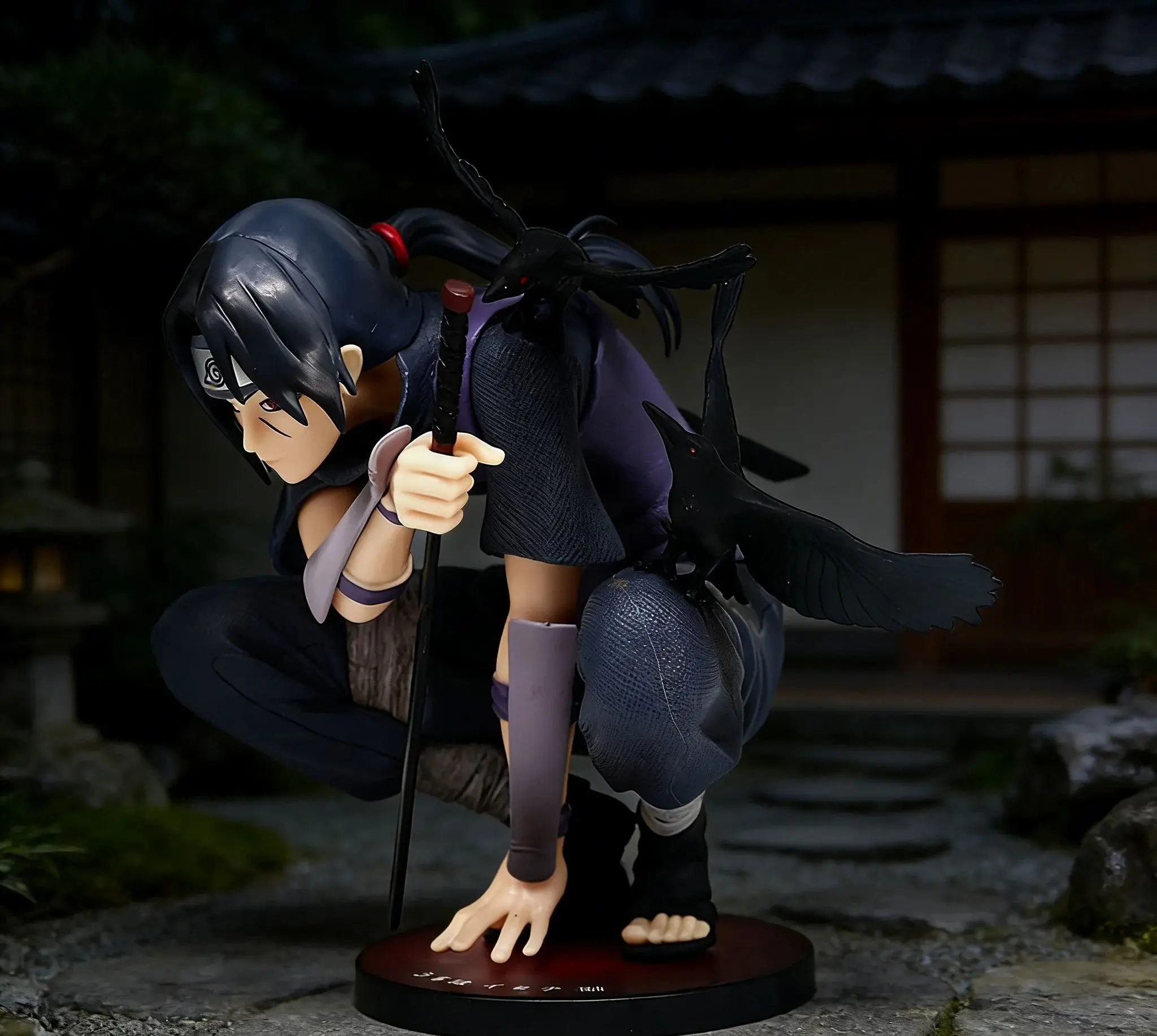Naruto Uchiha Itachi Crouching Anbu Collector's Figurine Ornament