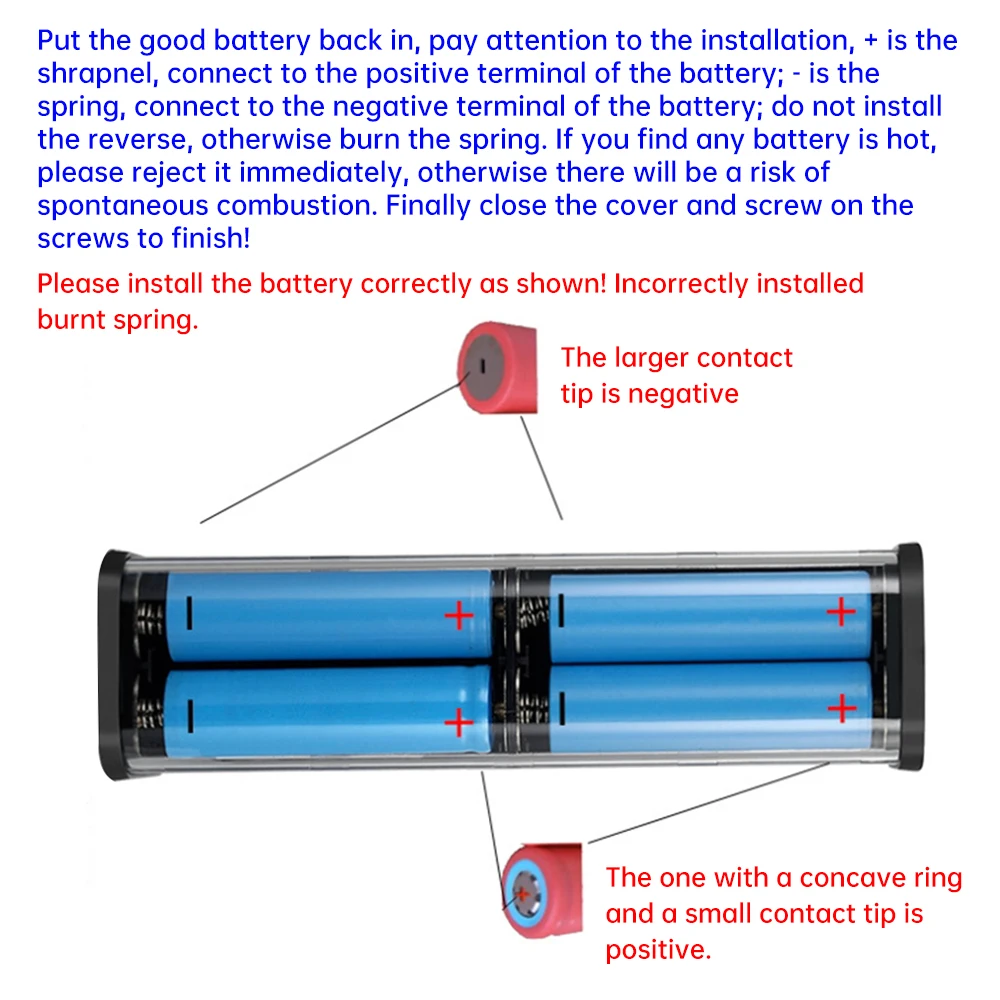 DIY Power Bank Case No-welding Battery Box Mecha Transparent Shell Long Endurance Fast Charging Mobile Power Supply 8pcs*18650
