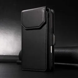 Elegante Multi-Cart Wallet Lederen Telefoonhoesje met Flip Cover