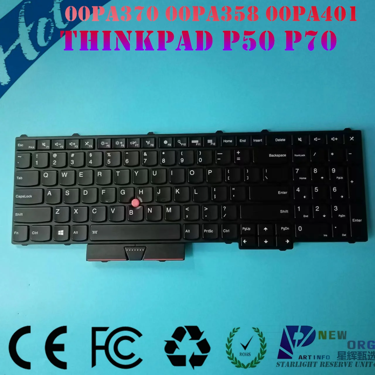 Tastiera Per Laptop Us Uk Jp Gr Per Lenovo Thinkpad P50 P51 P70 P7120Eq 20Er 20Hh 20Hh 20Hl Serie 00 Pa401 00 Pa370 00 Pa358 01 Hw294