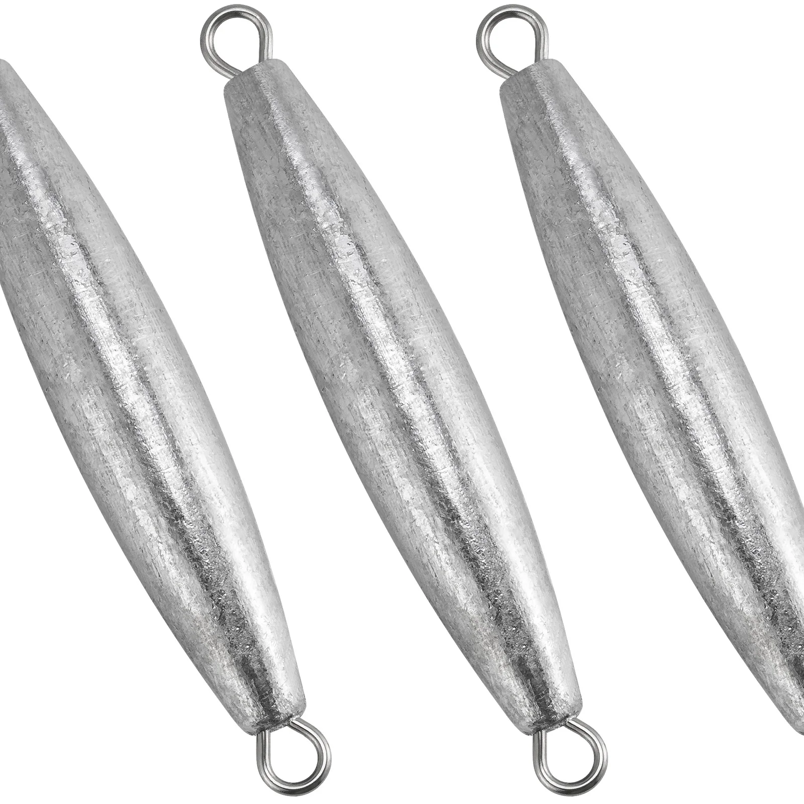 

2/5pcs Double Ring Sinker Trolling Fishing Sinker Lead Water Drop Lead Weight 1oz-8oz Bottom Fishing Freshwater
