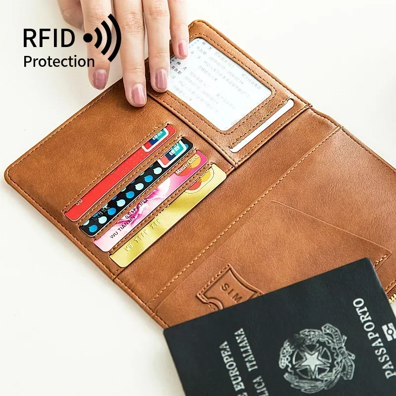 RFID Blocker Passport Holder & Travel Wallet – Slim, Multi-Function Card Holder