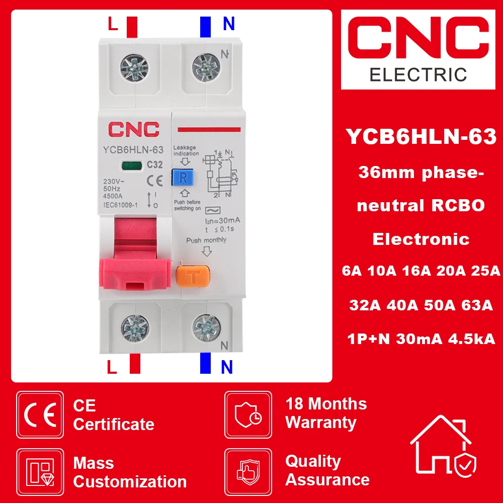 18MM 230V 50/60Hz RCBO 1P+N 6KA 残留電流差動自動遮断器(20A) 1P+N 6KA 過電流および漏れ保護付き残留電流差動自動サーキットブレーカー 18MM 230V 50/60Hz(20A)RCBO 1P+N 6KA  残留電流差動自動回路遮断器 過電流 漏電保護 18MM 230V 50/60Hz(20A) 18MM 230V 50/ 60Hz RCBO 1P+N  6KA 残留電流差動自動サーキットブレーカー 過電流漏れ ...