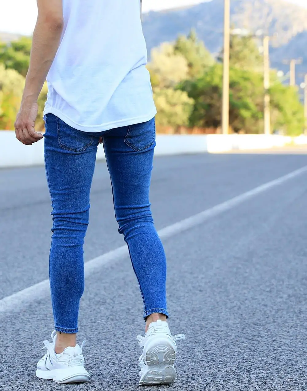 Premium Blue Straight Skinny Fit Men 