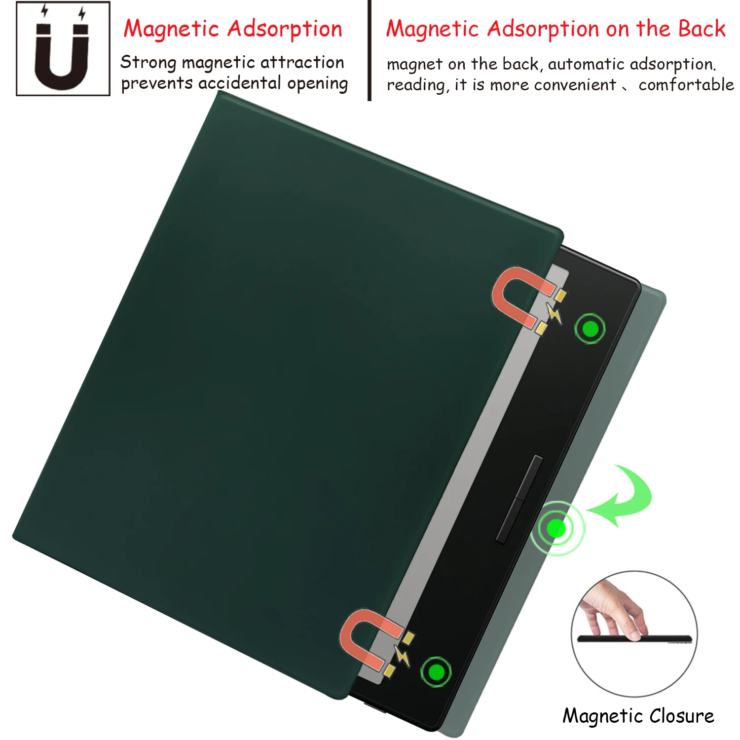 GAUGGER Magnethülle für Onyx Boox Go Color 7 / Boox Go 10.3 2024, ultradünne, leichte Abdeckung mit automatischer Sleep/Wake-Funktion – Detail 5