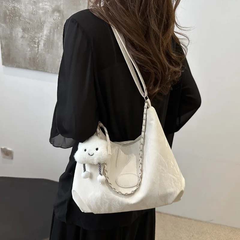 Popolare borsa tote di grande capacità, nuova borsa a tracolla casual semplice del 2025, borse da pendolarismo versatili alla moda - immagine 5