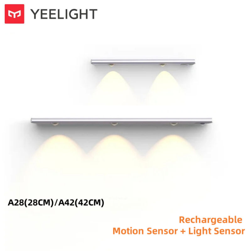 YEELIGHT Motion Sensor Cabinet Light Sunset Light Human Motion Detection & Light Sensitive Rechargeable 2700K Warm Sunset Light