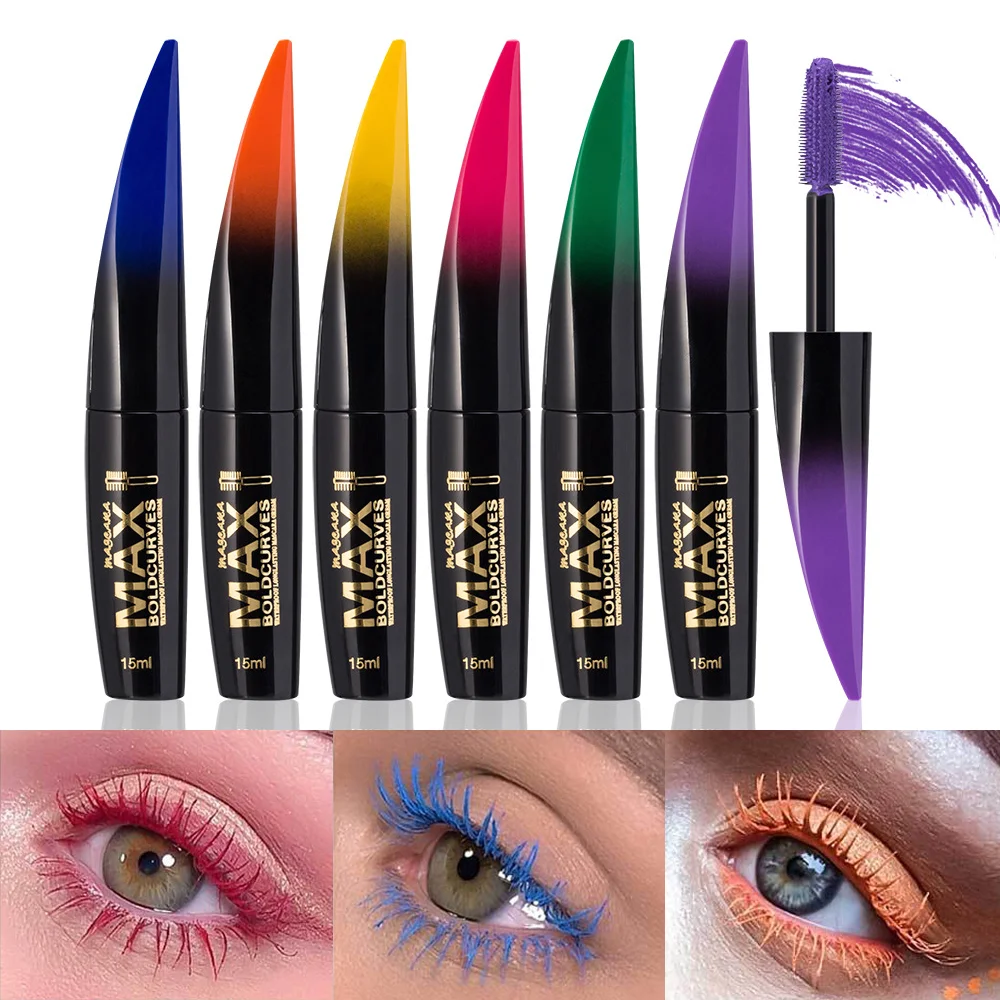 Waterproof Eye Black Mascara Extension Black Silk Fiber Eye Black Women's Cosmetics Waterproof