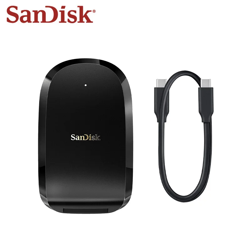 SanDisk CFexpress Type B 카드 리더기 SDDR-F451 USB-C 3.1 Gen2 전문가용 메모리 카드 리더기 (카메라용)
