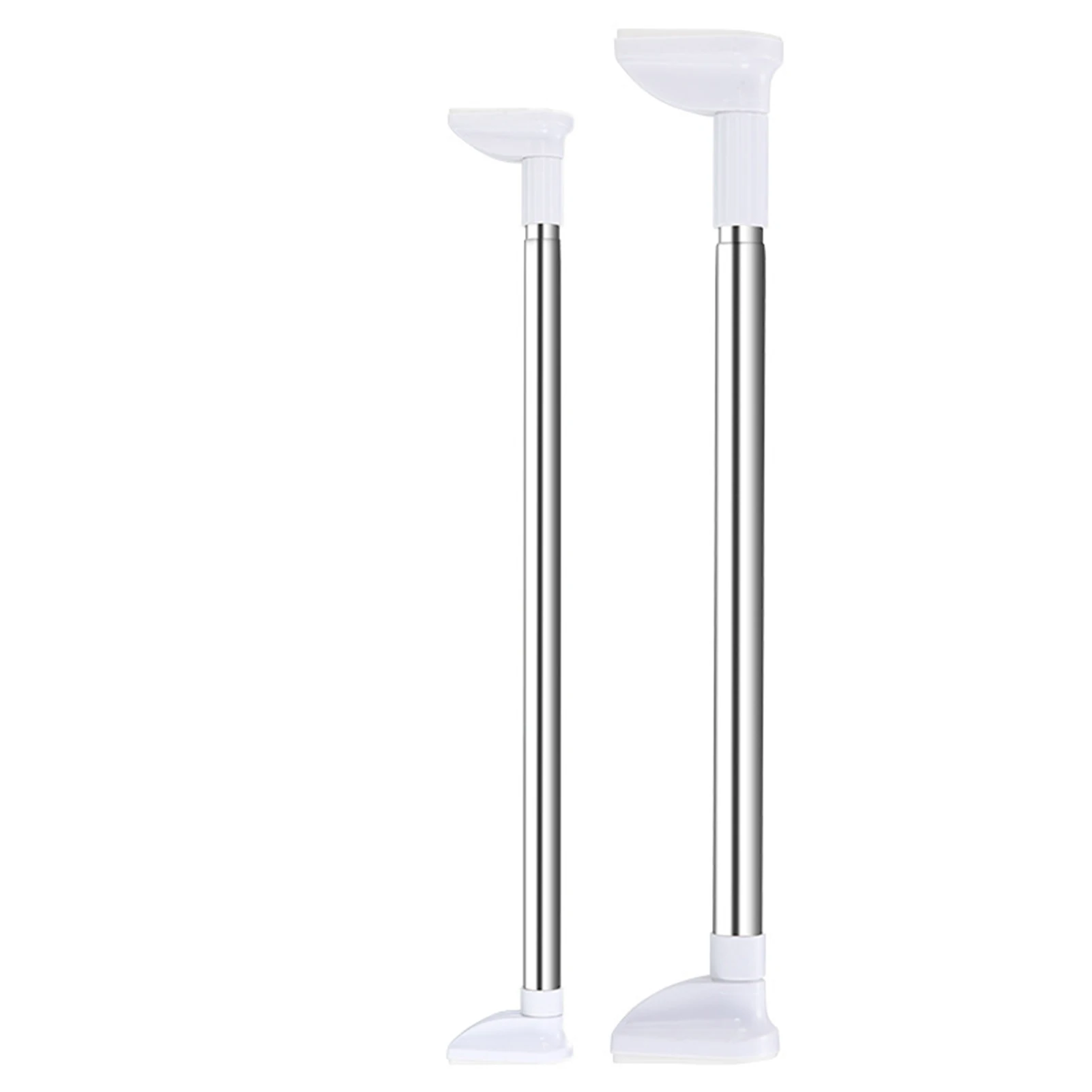 Punch-free Telescopic Clothing Rod Extendable Stainless Steel Curtain Pole Easy Easy Installation Punch-free 50-120cm gass 5