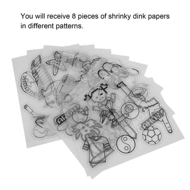 Shrinky Dinks Sheets Pattern, Shrink Plastic Patterns