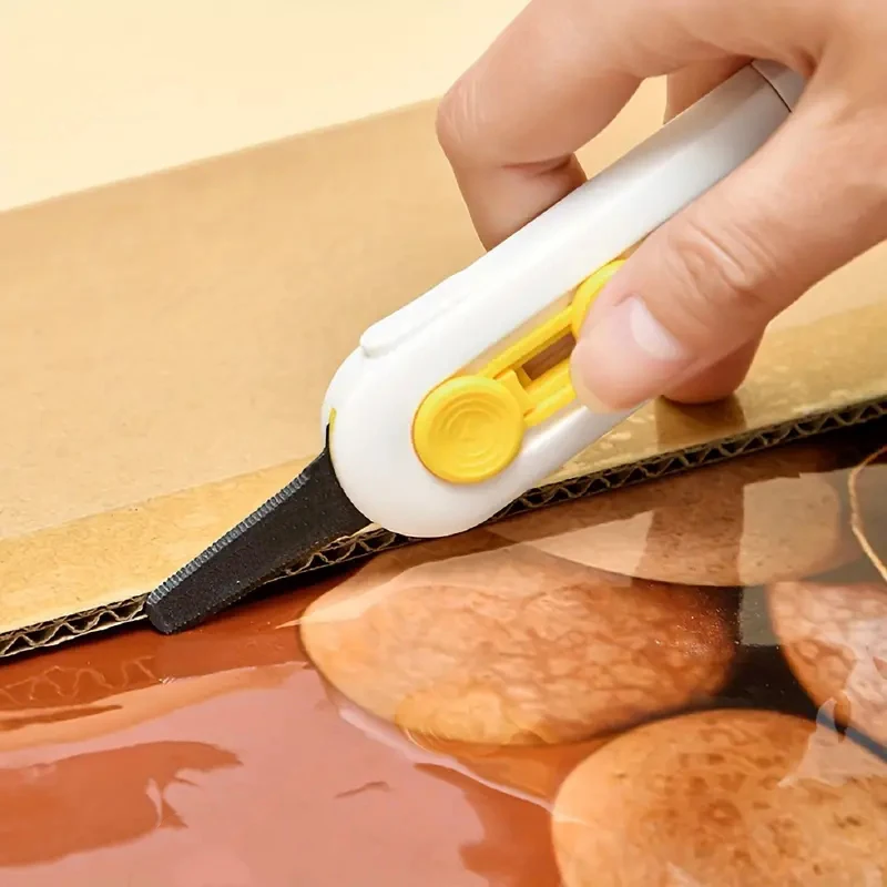 휴대용 박스 커터 미니 박스 커터 언박스 도구 안전 잠금 해제 도구 포장 상자 개봉 도구 가정 사무실 학교 용품