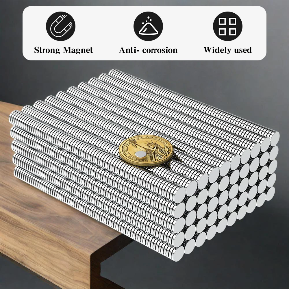 Strong Refrigerator Magnets for Home, Office, and Workshop - Versatile 6x2mm Größe