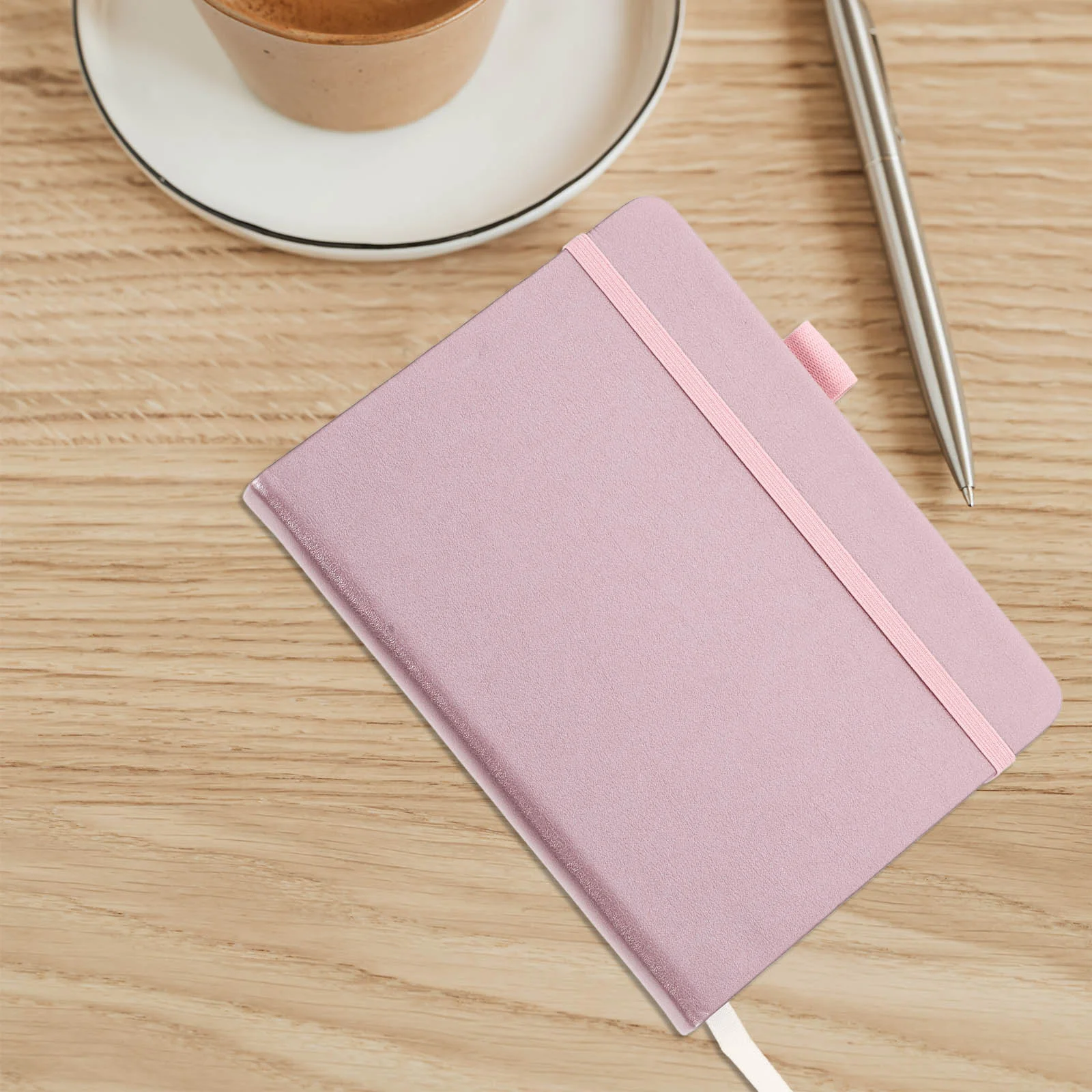 Password Book Address Phone Imitation Index Page with Pen Insert Strap (sky Blue ) Telephone Small Mini Notebook