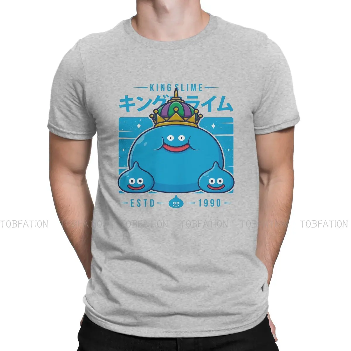 メンズドラゴンクエストTシャツ,ヴィンテージ,パンク,特大
