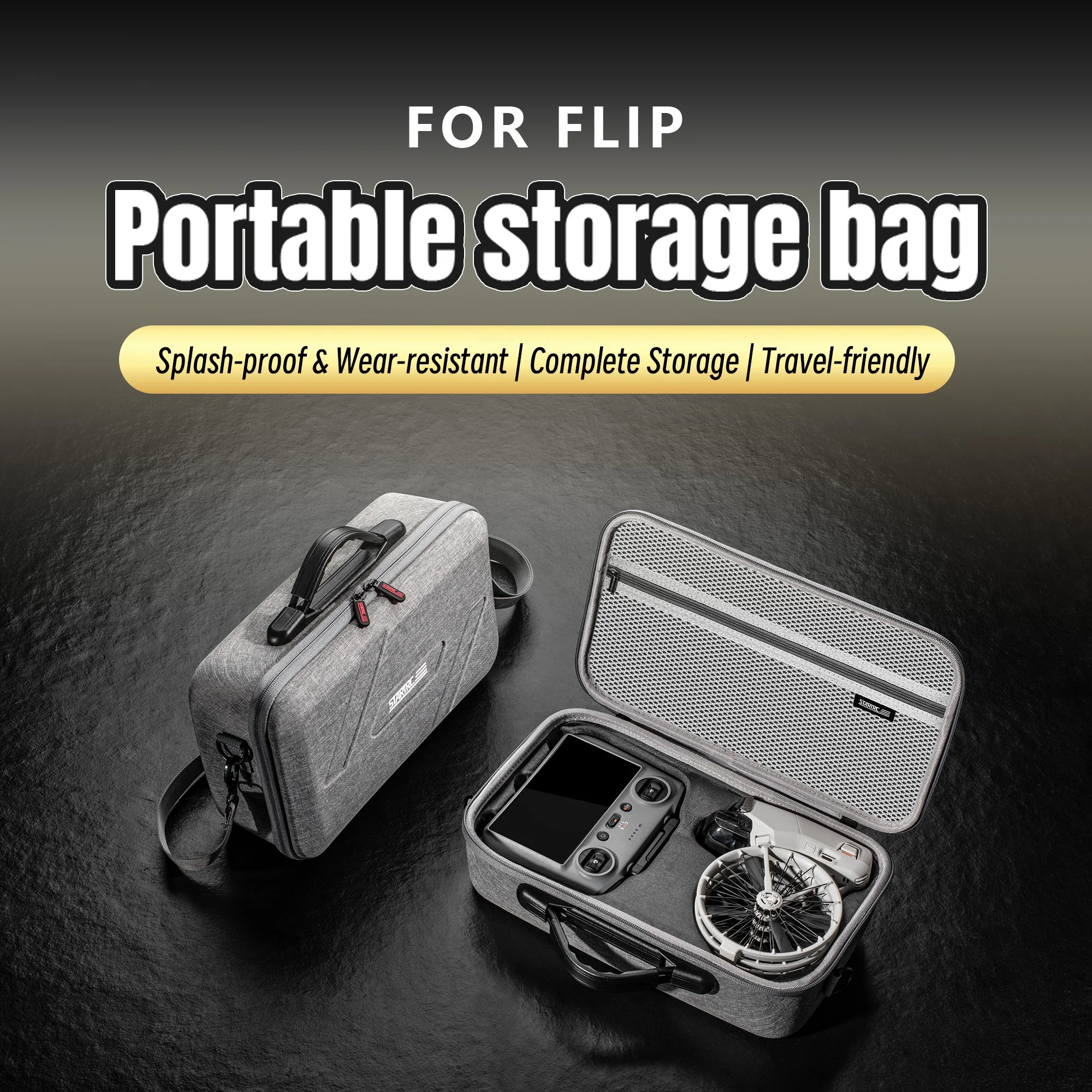 Drone Storage Bag Suitable for DJI FLIP drone standard storage bag DJI FLIP portable handheld RC2 accessory kit drone accessories,drone storage bag,drone storage case
