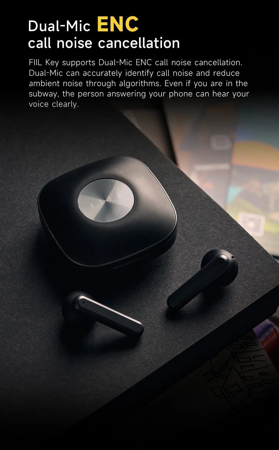 Global Version FIIL Key Bluetooth 5.3 Wireless Headphones TWS Dual-Mic ENC Earbuds Low Latency Mode Earphones 6