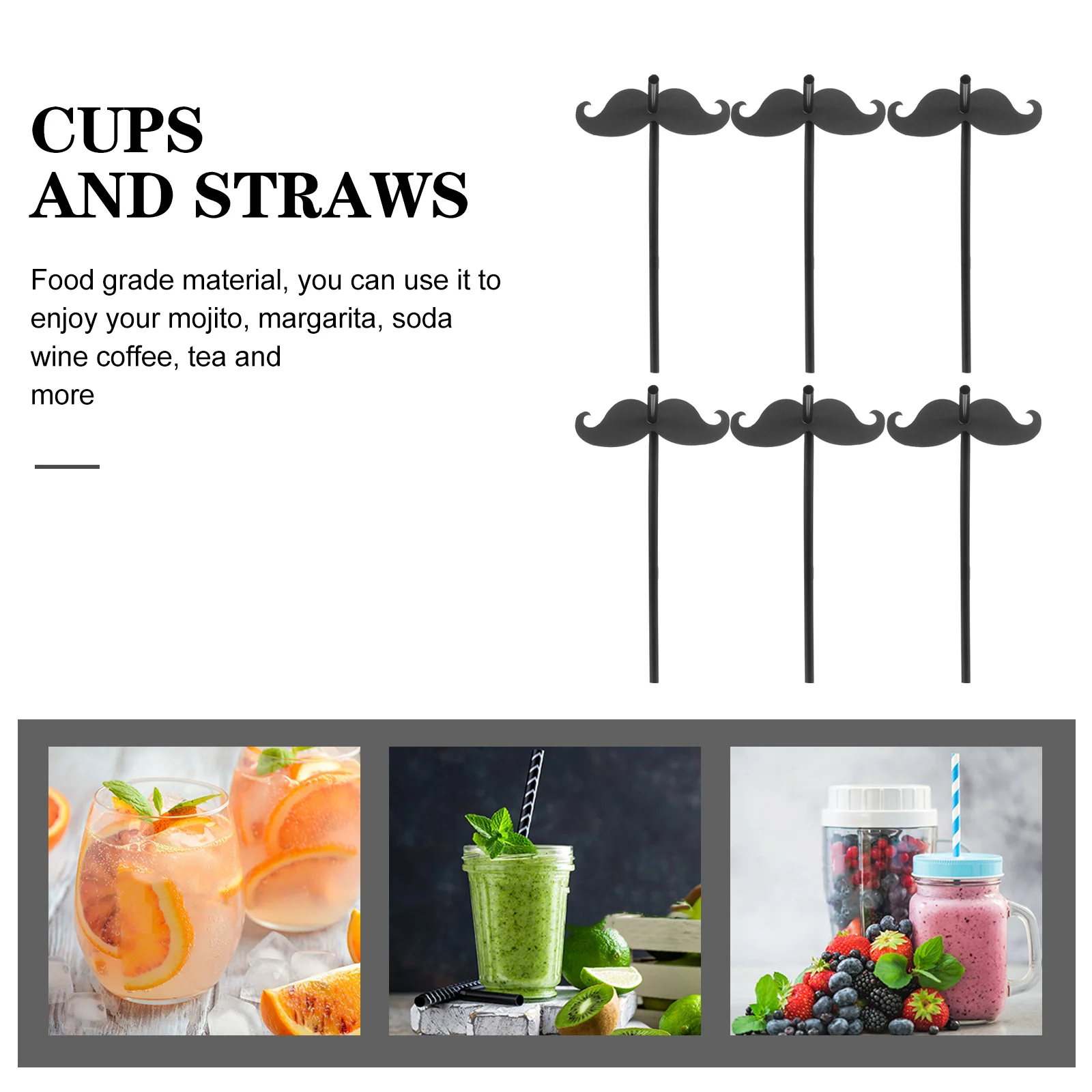 20 Pcs Straw Straws Reusable Topper Beverage Smoothie Bubble Tea Festival Tableware