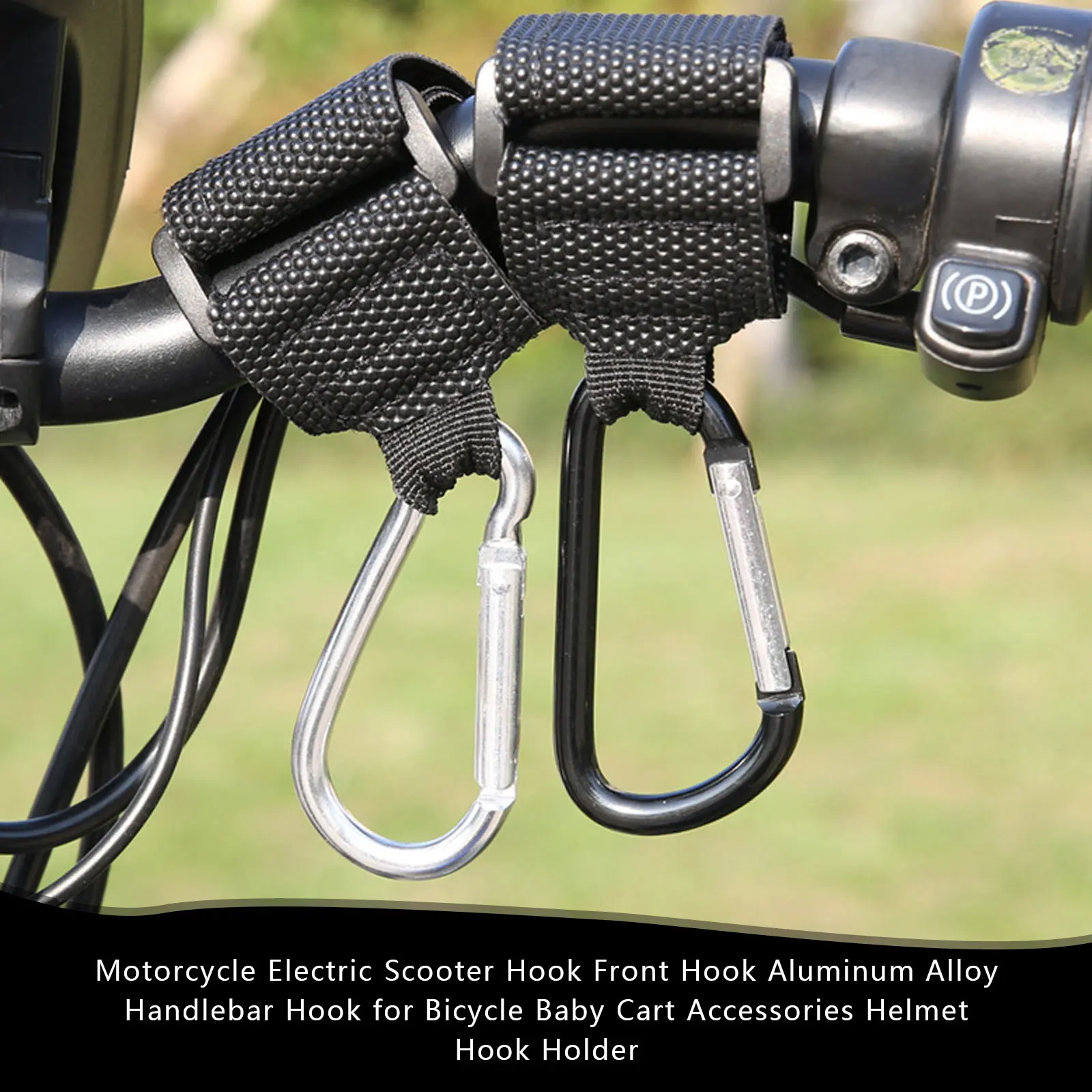 Motorcycle Handlebar Hook Motorcycle Helmet Holder Storage Bag Holder Motorcycle Electric Scooter Hook Front Hook Aluminum Alloy Handlebar