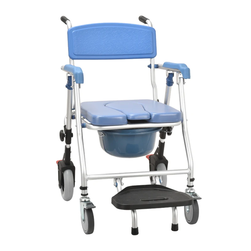 High quality Commode seat shower commode chair wheels for adult old people 2