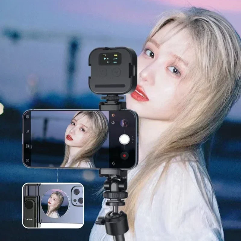 알루미늄 합금 휴대 전화 Selfie 거울 자기 흡입 카메라 보조 카메라 볼록 거울 카메라 보조 도구