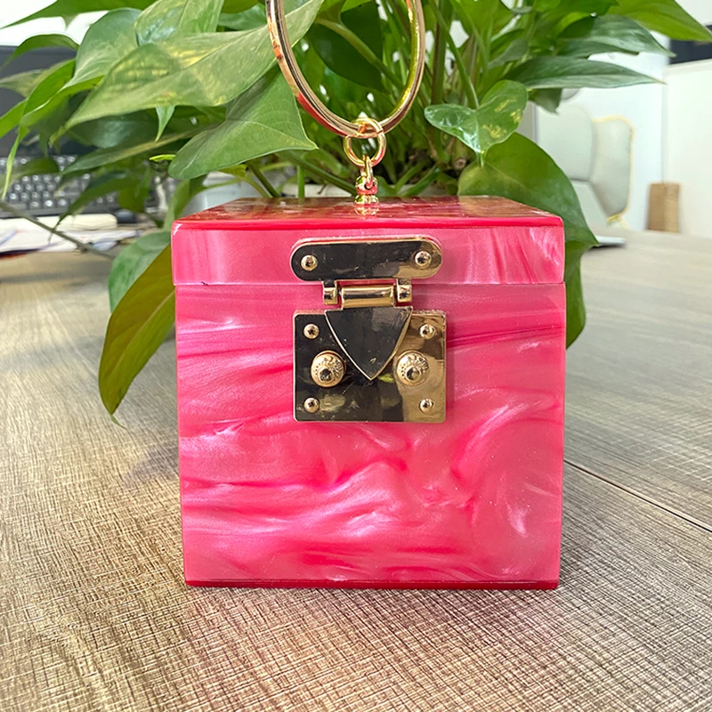 Bags, L V Acrylic Clutch Bag