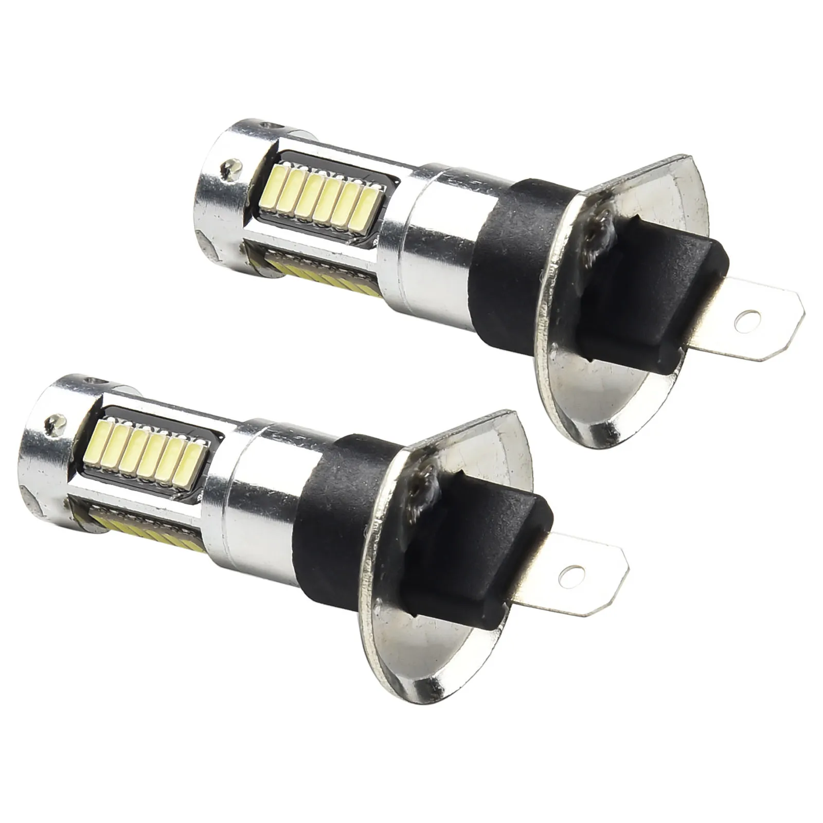 백색 LED 안개등 운전 전구 변환 키트, 매우 밝은 DRL 주간 주행등, 자동 LED 헤드라이트, H1, 6000k, 2 개