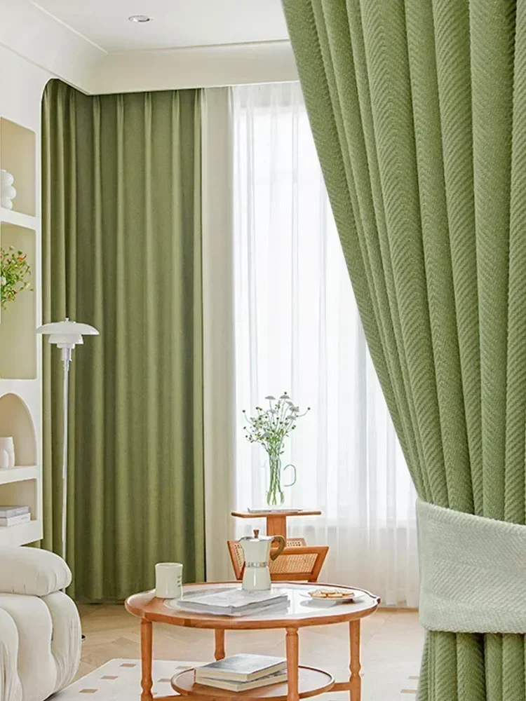 

21571-STB-Tulle Sheer Curtains for Living Room Light Luxury Window Curtain for Bedroom Door Cortinas Drapes